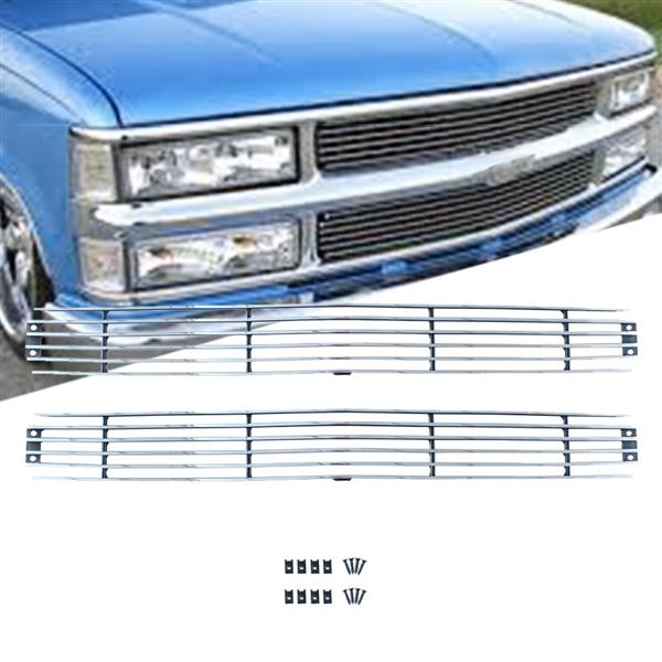 适用于1994-1999 C/K Pickup/Suburban/Blazer/Tahoe 铝 汽车中网 2片 C85011A-1