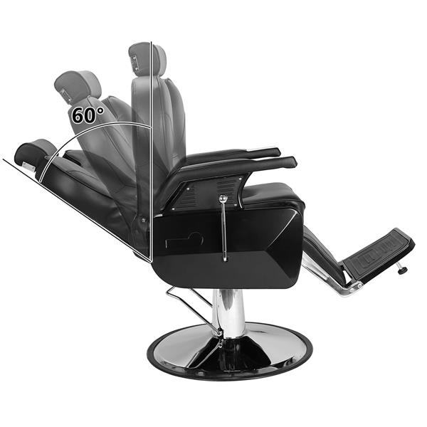 【HZ】HZ8702A经典理发大椅 黑色（本产品将拆分成沙发和铁件两个包裹）-29