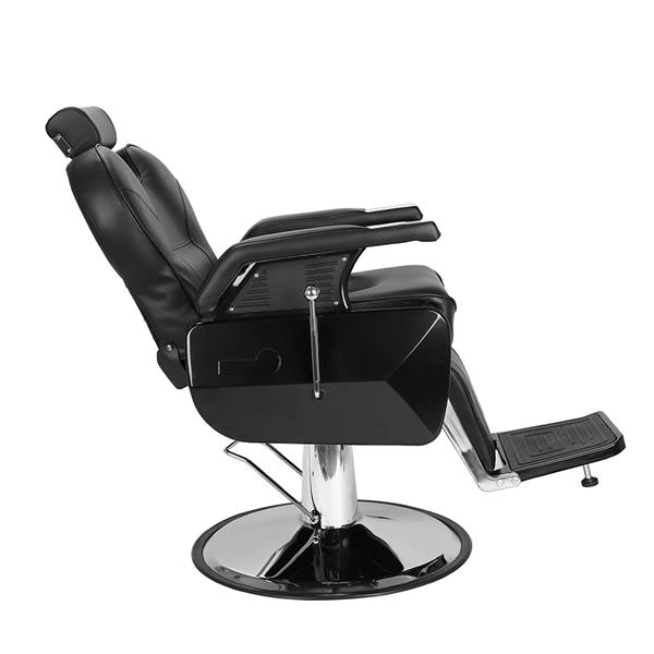 【HZ】HZ8702A经典理发大椅 黑色（本产品将拆分成沙发和铁件两个包裹）-20