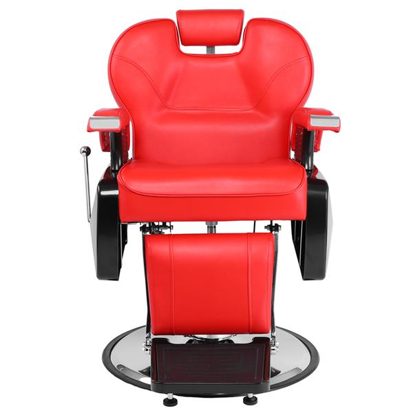 【HZ】HZ8702A经典理发大椅 红色（本产品将拆分成沙发和铁件两个包裹）-17