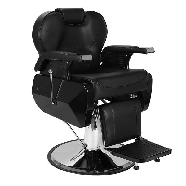 【HZ】HZ8702A经典理发大椅 黑色（本产品将拆分成沙发和铁件两个包裹）-30