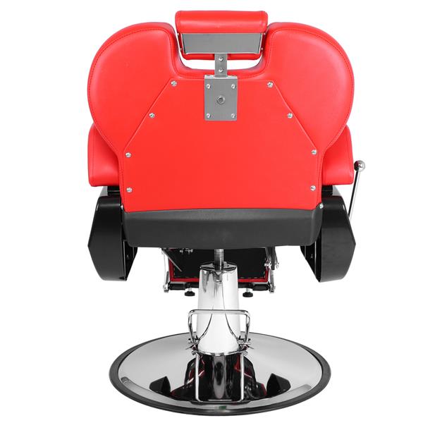 【HZ】HZ8702A经典理发大椅 红色（本产品将拆分成沙发和铁件两个包裹）-14