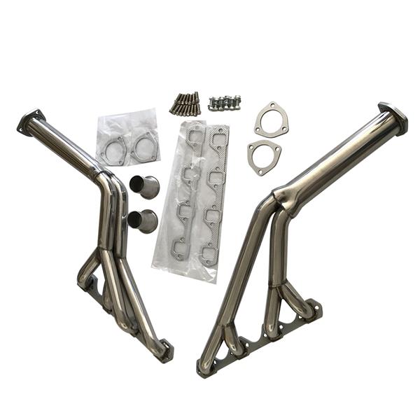 （亚马逊禁售）排气歧管 1.5" Primary Tube, 2.5" Collector 64-70 Tri-Y, Full Length, Steel, Ceramic Coated Headers for  Ford Mercury, Mustang, Cougar, 260, 289, 302, Pair AGS0098-1