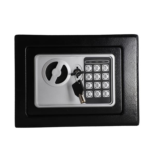 用入墙式电子密码迷你小保险箱保险柜-17EF-黑色-13