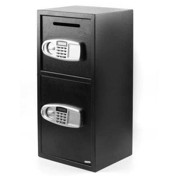 DS77TE 大型保险箱 投币箱  黑色箱体 银灰色面板 A级 包装升级-1