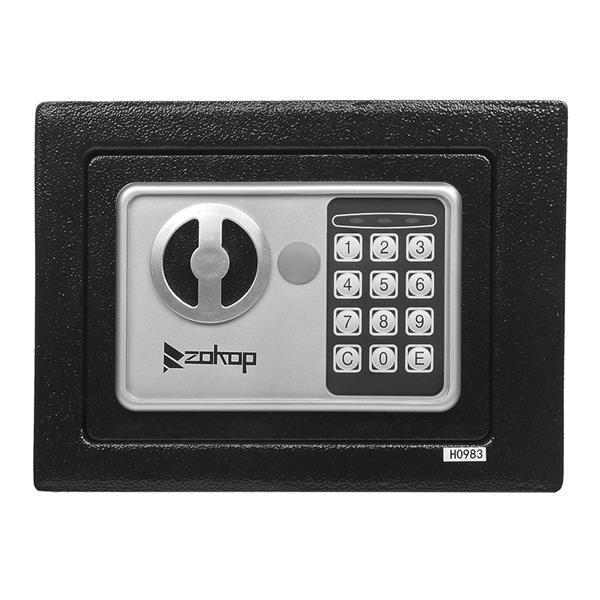 用入墙式电子密码迷你小保险箱保险柜-17EF-黑色-14