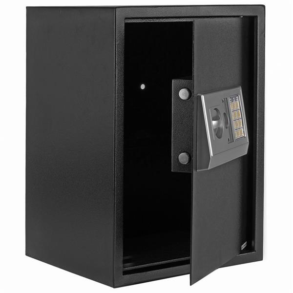 家用商务电子密码保险柜 E50EA 黑色箱体 银灰色面板-6