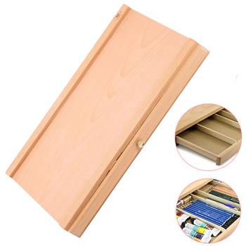 【SF】HH-1 优质榉木单层画盒 绘画工具箱颜料台式写生盒