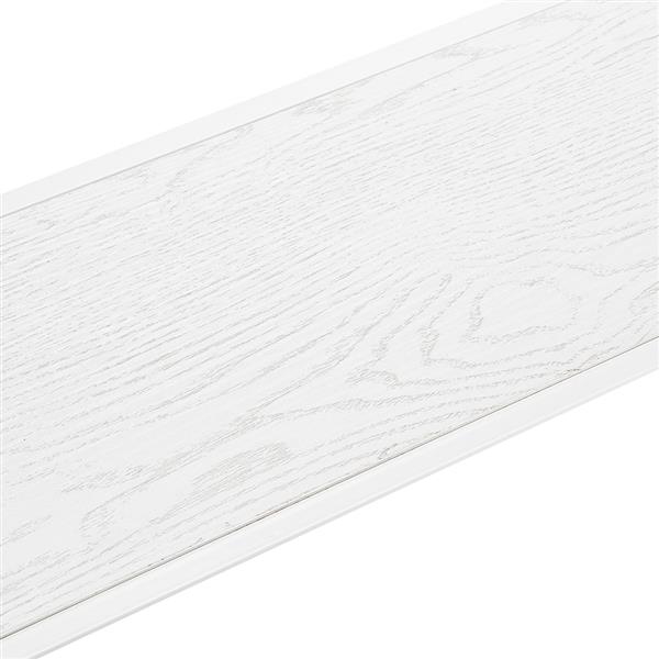 旧编码：G13001865 白色木纹 三胺板 交叉白铁架 玄关桌 沙发边桌【110x23x74cm】-21