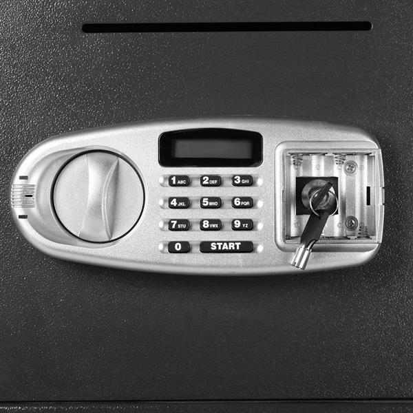 DS77TE 大型保险箱 投币箱  黑色箱体 银灰色面板 A级 包装升级-16
