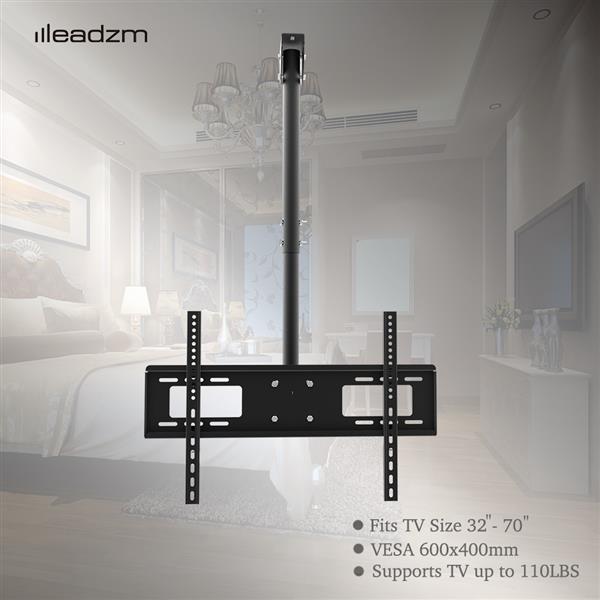 TMC-7006 32-70"电视吊顶支架最大VESA400*600 长度可调 多角度调节 承重45kg-2
