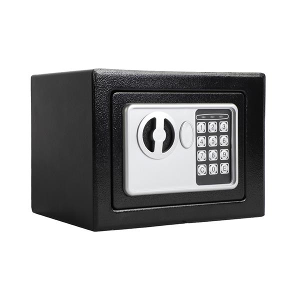 用入墙式电子密码迷你小保险箱保险柜-17EF-黑色-4