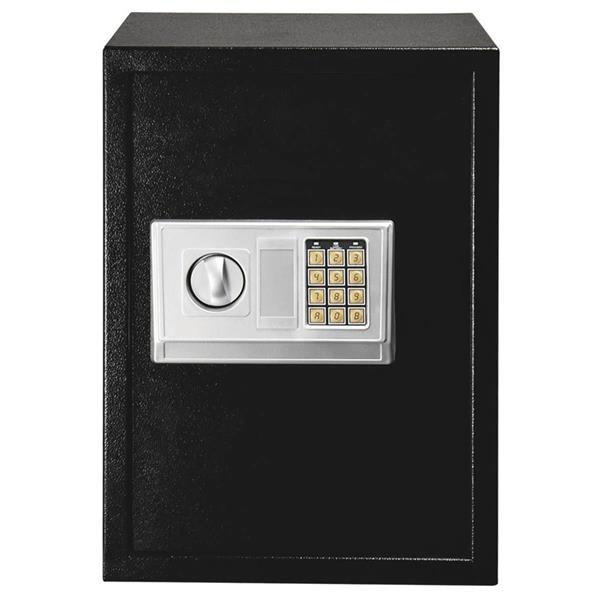 家用商务电子密码保险柜 E50EA 黑色箱体 银灰色面板-7