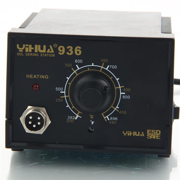 谊华YiHUA-936 45W功率可调恒温电焊台恒温烙铁 标配 美标110V-7