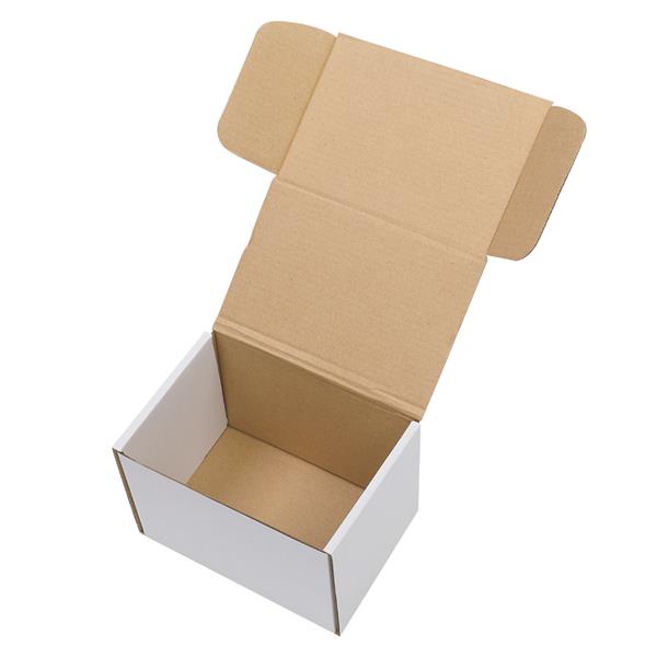 【物料】50个瓦楞纸包装盒6x4x4"（15.2*10*10cm）外白内黄-7