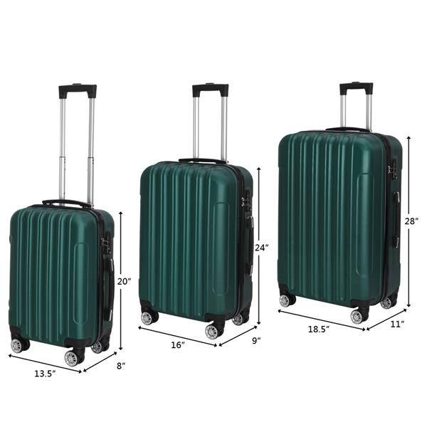 行李箱三合一 墨绿色-2