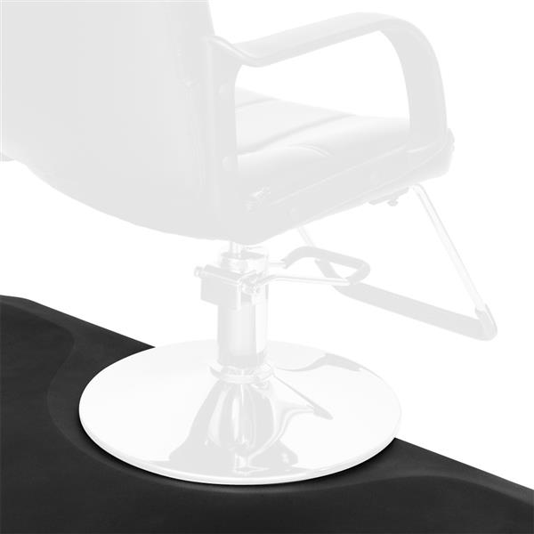 【MYD】发廊理发铺椅美发沙龙抗疲劳地板垫 3′x5′x1/2" 方形 黑色 两片装-8