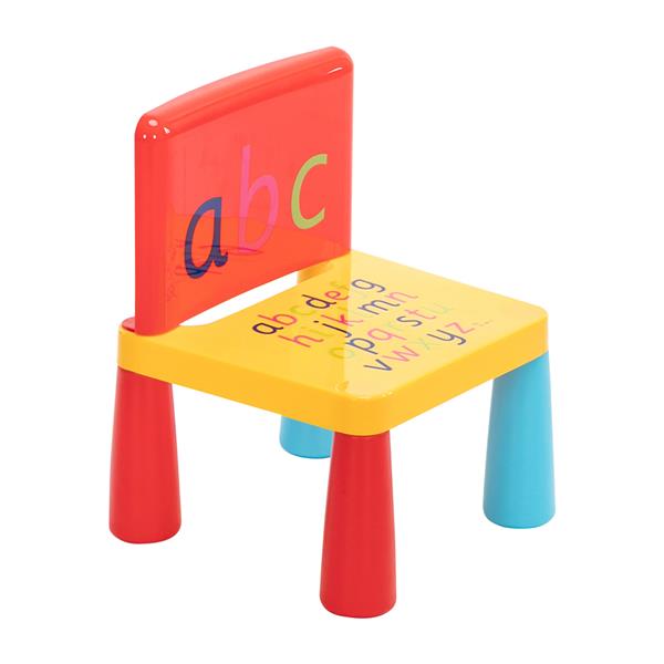 塑料儿童桌椅一桌一椅 缩小版 蘑菇腿【40x35x30】-8