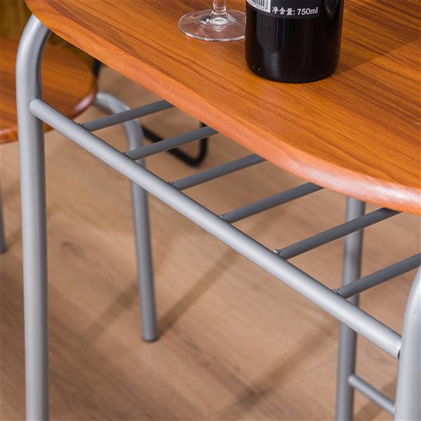 【旧编码：13371252】棕色木纹PVC早餐桌 （一桌两椅）【80x53x76cm】-35