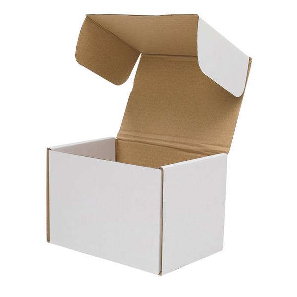 【物料】50个瓦楞纸包装盒6x4x4"（15.2*10*10cm）外白内黄-9