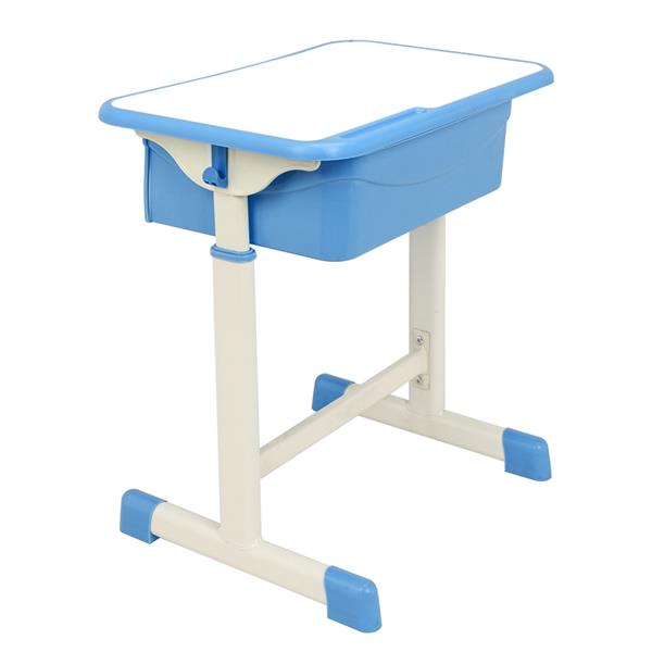 可调升降学生桌椅 套装 蓝色 【60x40x(63-75)cm】-9