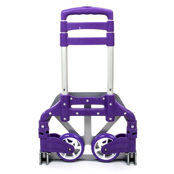 便携可折叠伸缩型拉杆车手推车行李车 紫色-10