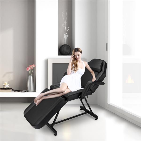 【CS】72英寸 可调节美容按摩床椅美容设备床椅纹身理疗床椅 黑色-10