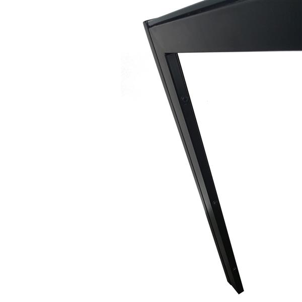 简易餐桌玻璃桌面 黑色（可与18410366捆绑售卖，也可单独售卖）-4