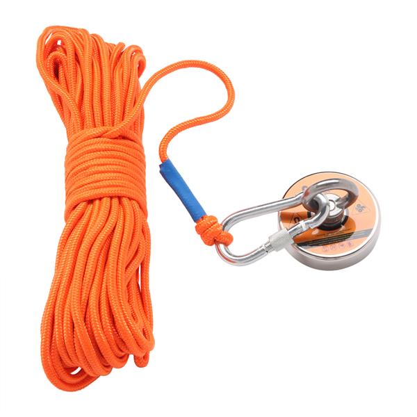 550LB 打捞磁套组 橙色 磁铁+绳子+手套+胶水-9
