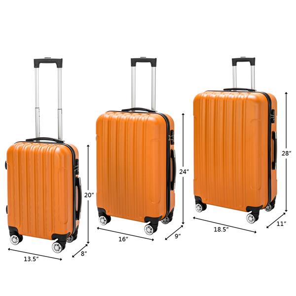 行李箱三合一 橙色-2