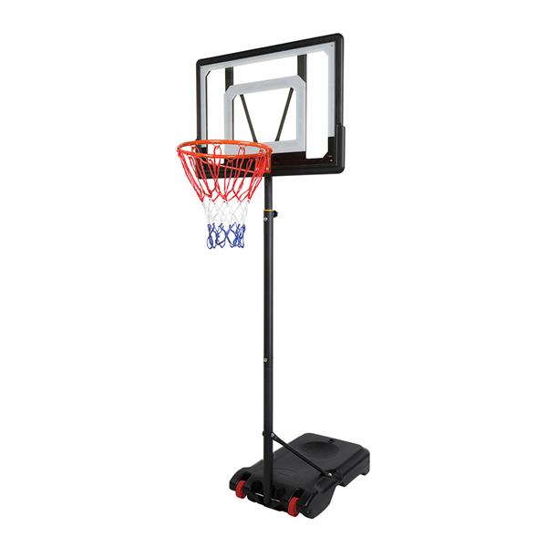 【LX】LX-B03S 便携式可移动青少年PVC透明板 室内外篮球架（篮筐调节高度1.2m-2.1m） 最大适用7#球-7