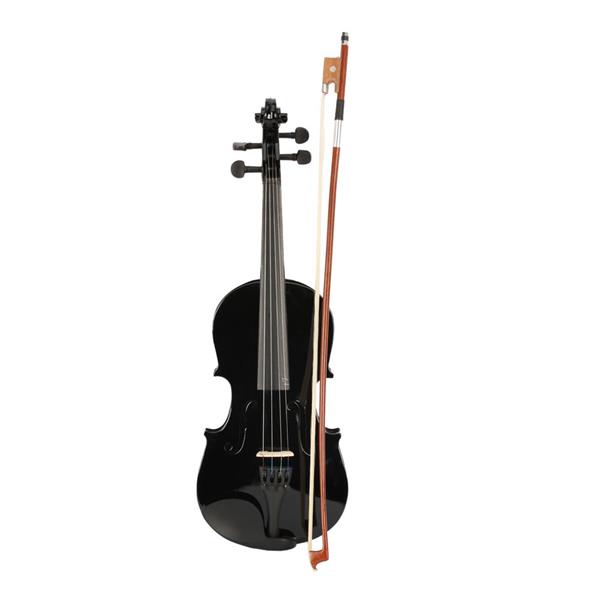 1/2 黑色小提琴+盒+弓子+松香-2