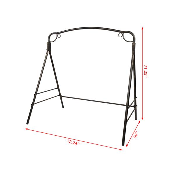 Title 15, Outdoor Garden Iron Swing Frame Bronze for Gard...