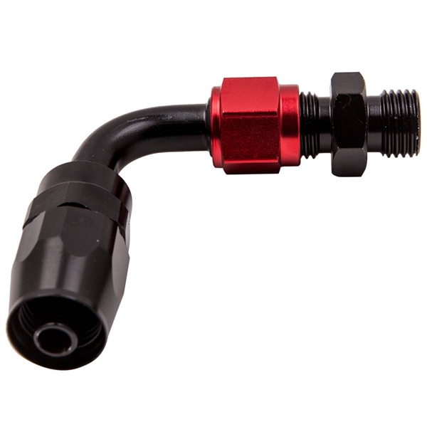 油管Oil Lines -6AN Fitting Adjustable 0-100psi Gauge Oil Fuel Pressure Regulator Kit Black/Red-4