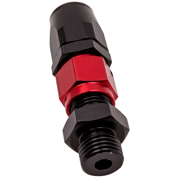 油管Oil Lines -6AN Fitting Adjustable 0-100psi Gauge Oil Fuel Pressure Regulator Kit Black/Red-2