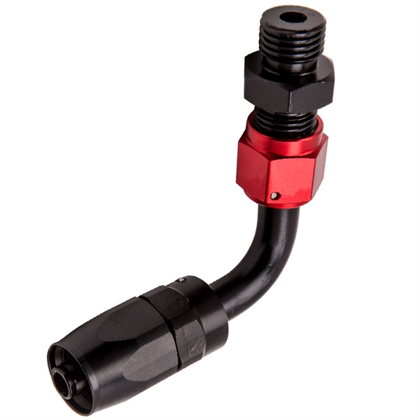 油管Oil Lines -6AN Fitting Adjustable 0-100psi Gauge Oil Fuel Pressure Regulator Kit Black/Red-5