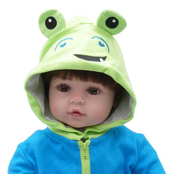 【KRT】布身仿真娃娃：24英寸 青蛙服装-9