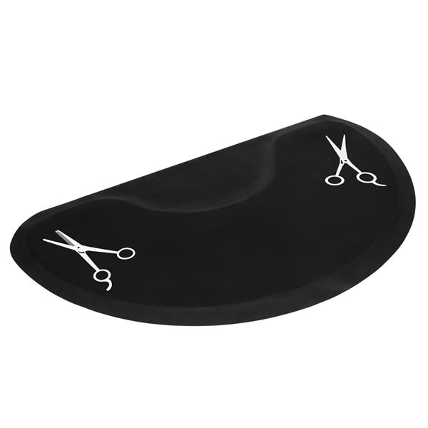 【MYD】发廊理发铺椅美发沙龙抗疲劳地板垫（剪刀图案款） 3′x5′x1/2"半圆形-2