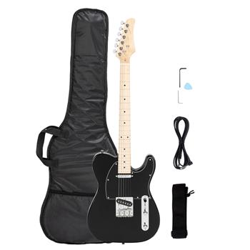 GTL枫木指板电吉他(黑色)+包+背带+拨片+连接线+扳手工具
