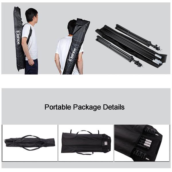 45W 白伞+黑银伞+柔光箱+背景布支架4灯套装 US(该产品在亚马逊平台存在侵权风险）-41