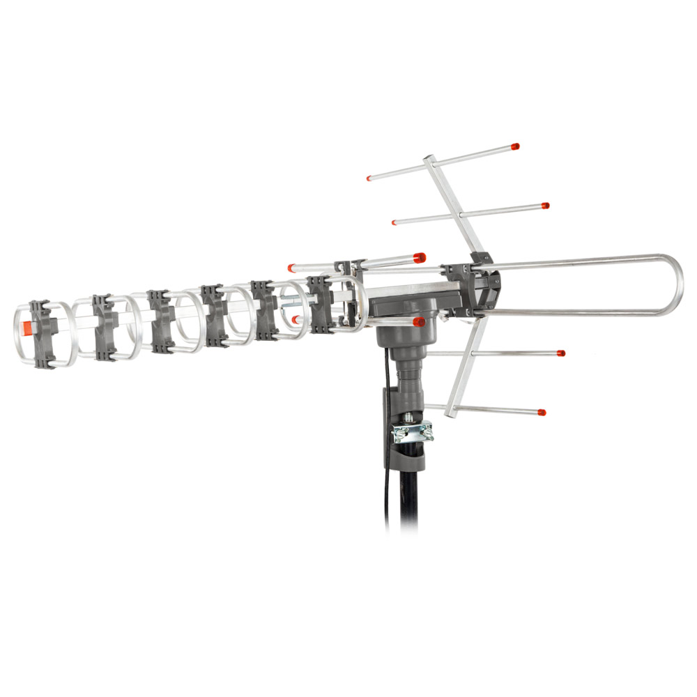 Leadzm TA-101G 360°Rotation UV 45-860MHz 22-38dB Open Antenna Silver