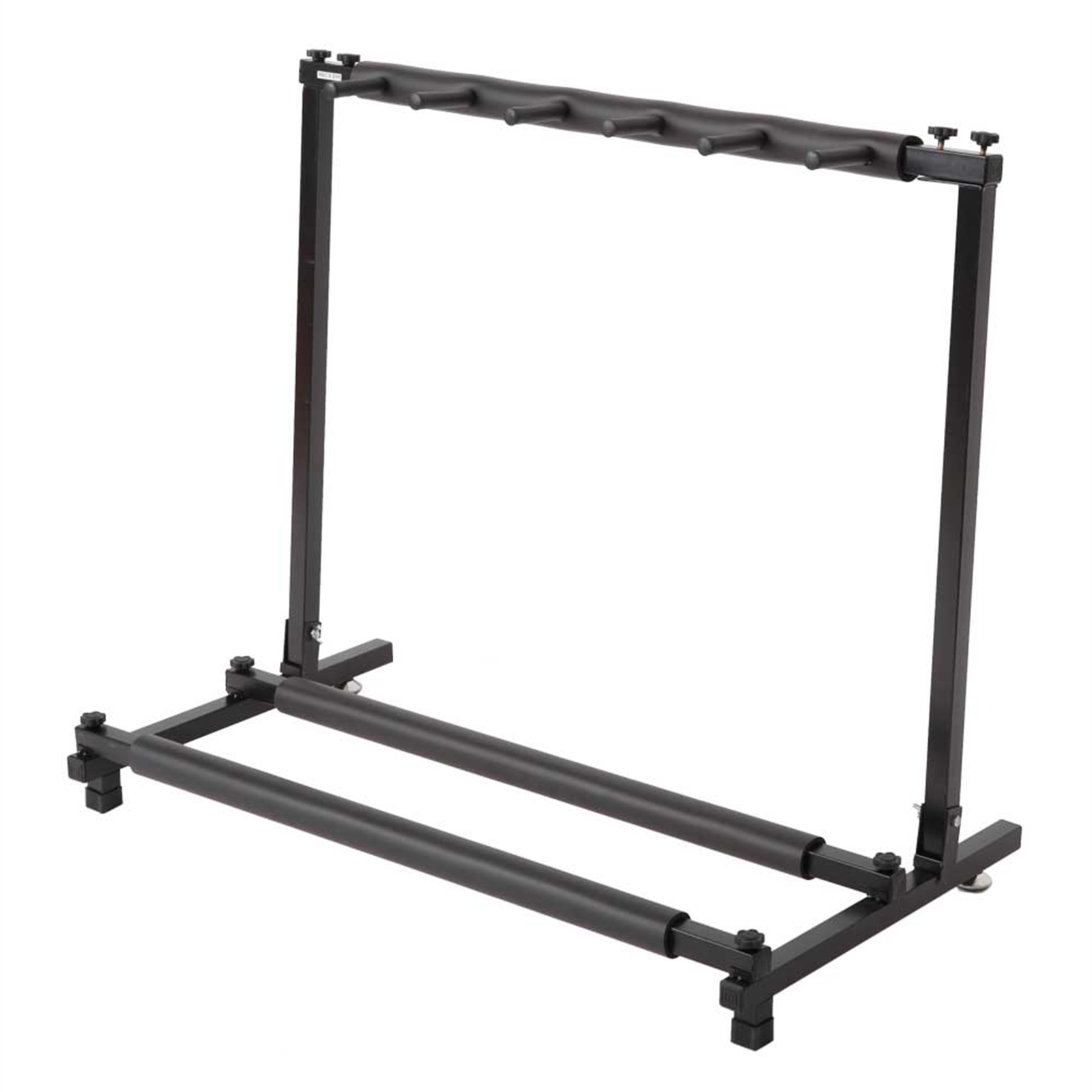 Triple Folding Multiple Guitar Holder Rack Stand Black