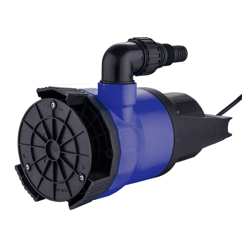 750W 13500L/H Plastic Water Submersible Pump Black & Blue 