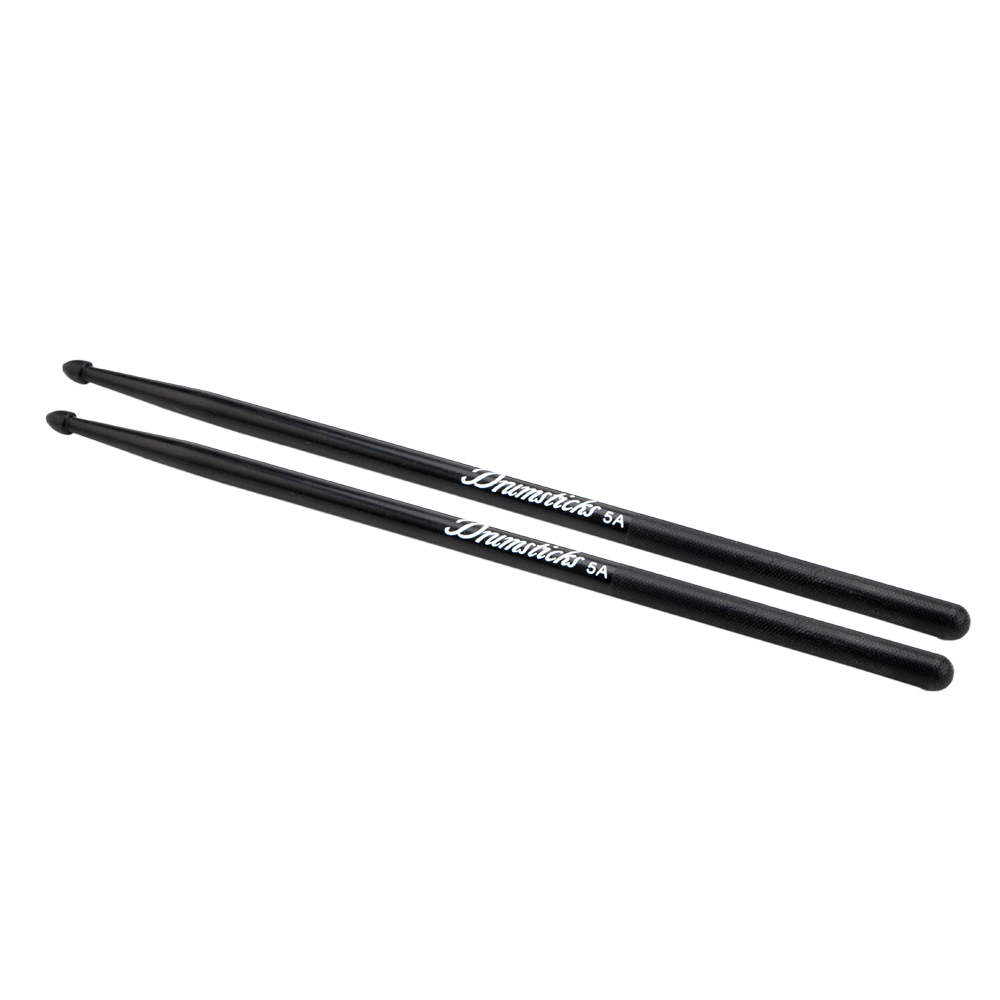 One Pair 5A Drumsticks Nylon Drum Sticks Black