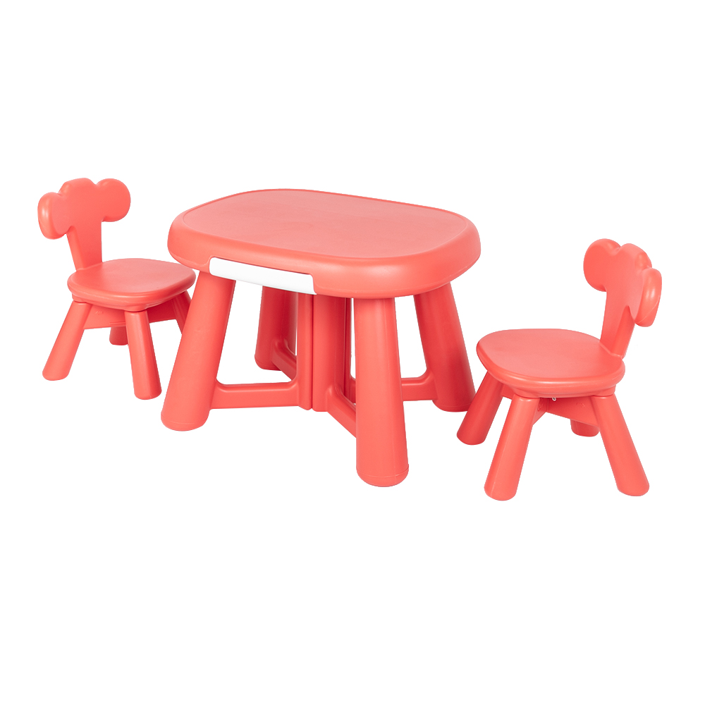 Furniture Plastic Table and 2 Chair Set for Kids