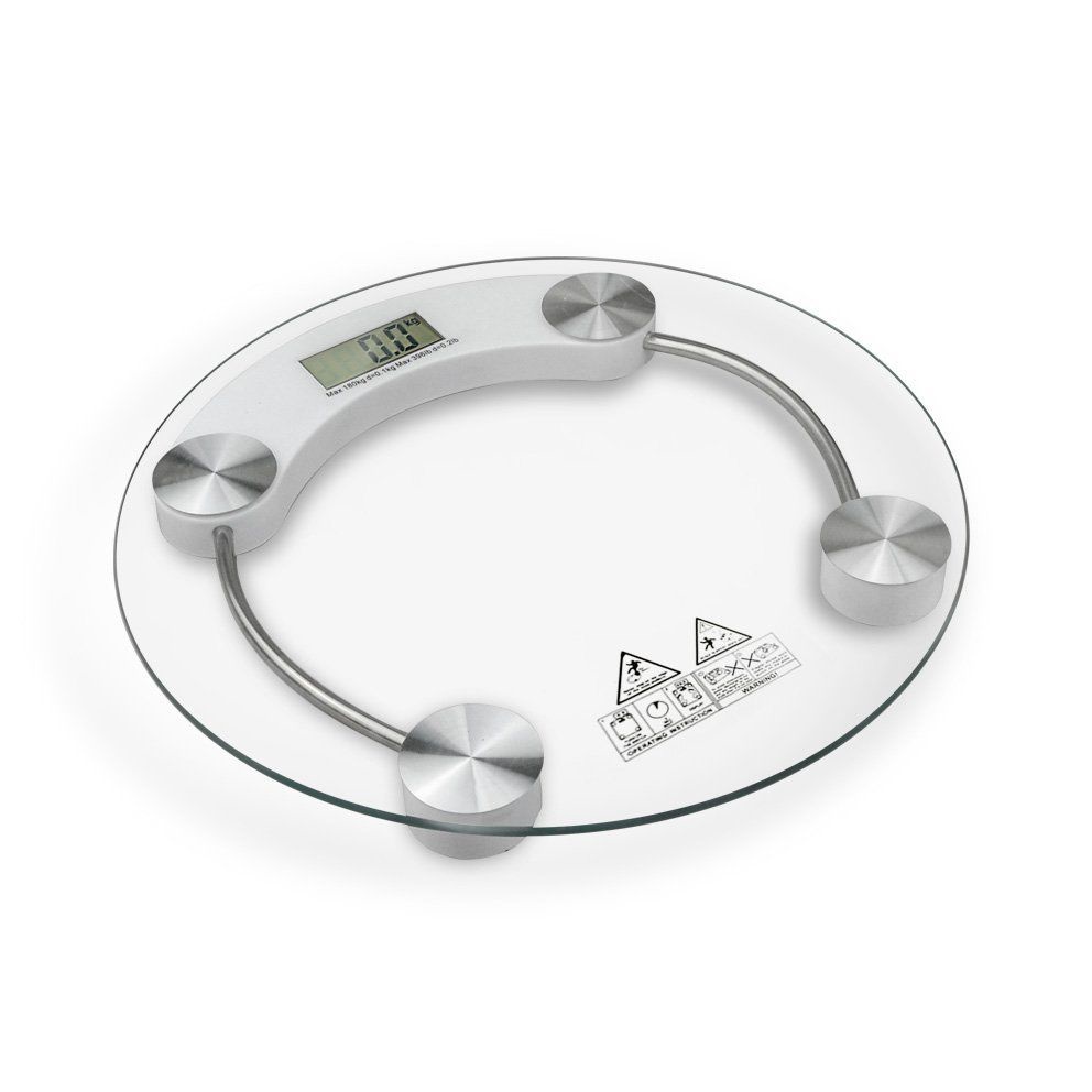 03A-180KG /100G High Strength Toughened Glass 4-Digits LCD Display Electronic Weighting Scale Transp