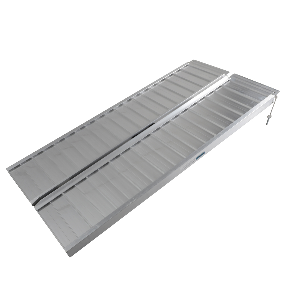 5ft Two-section Wheelchair Ramps Silver