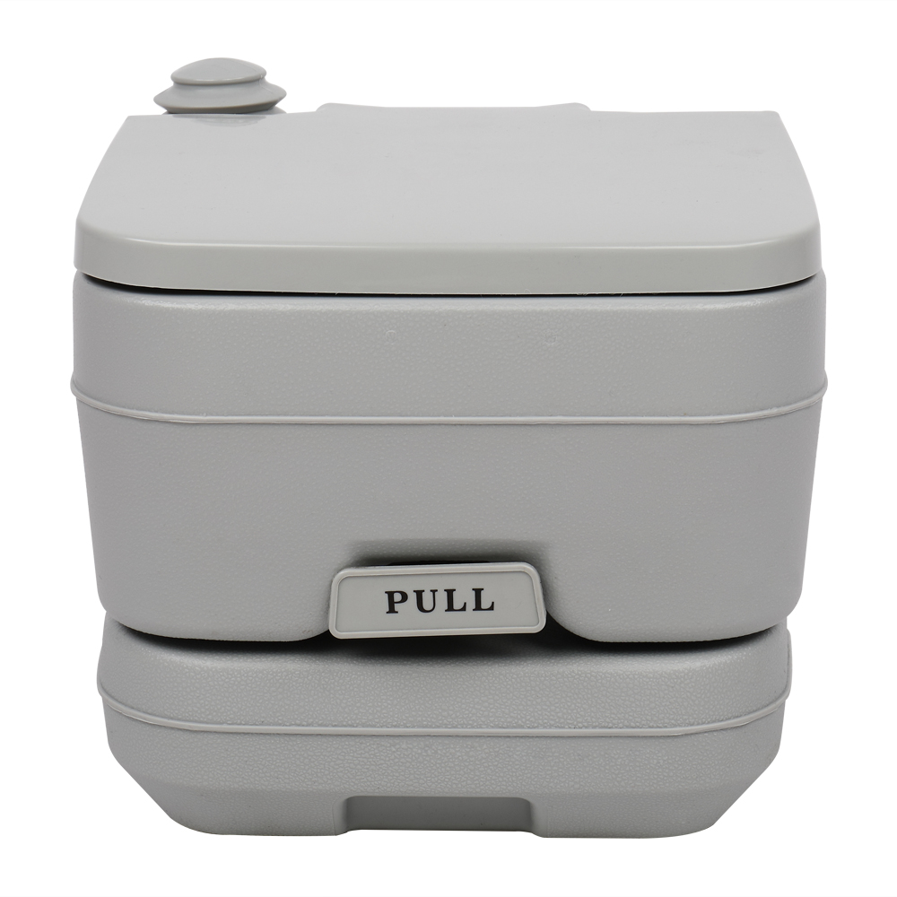 10L Portable Removable Flush Toilet with Double Outlet