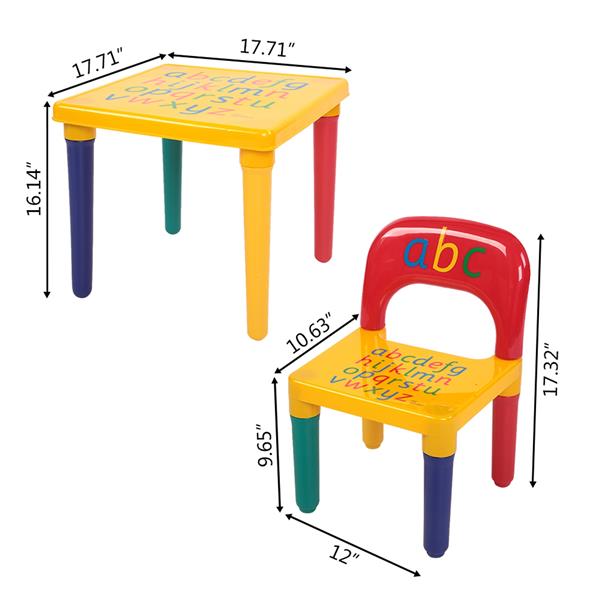 儿童字母桌椅套装-12
