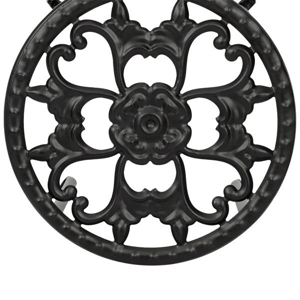 4个装4-1黑色烤漆印花图案圆形铁艺植物架（YH-HJ015）-11